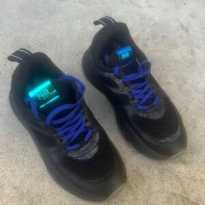 P448 Luke Chunky Black Silver Shimmer Trainer Sneakers Size 37 / 7